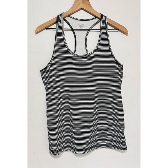 Champion Black And White Striped Tank Top   Sz XL - Picture 1 of 5